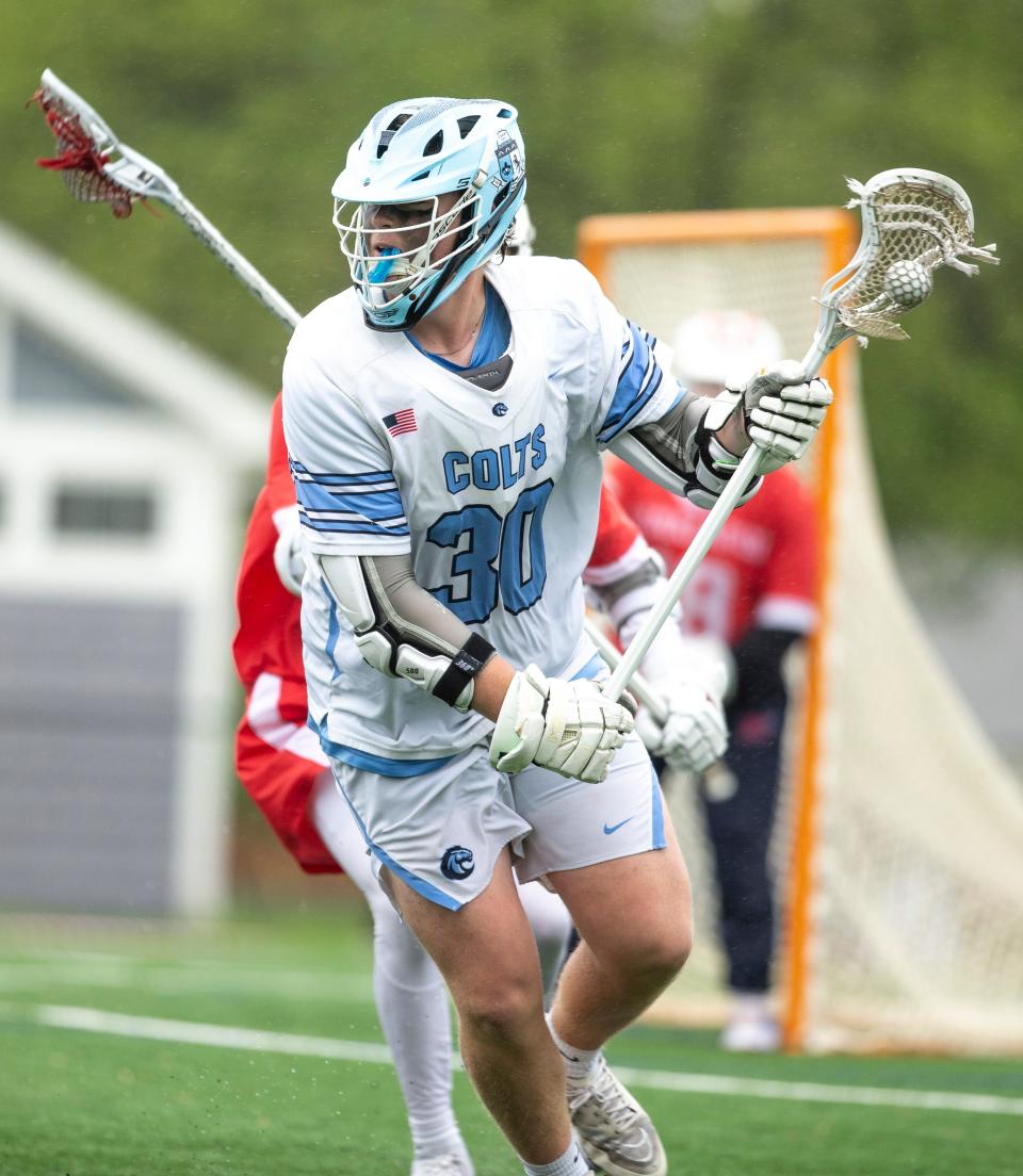 CBA's Ryan Martin (30) Manalapan vs Christian Brothers Academy lacrosse.  
Lincroft, NJ
Saturday, May 7, 2022