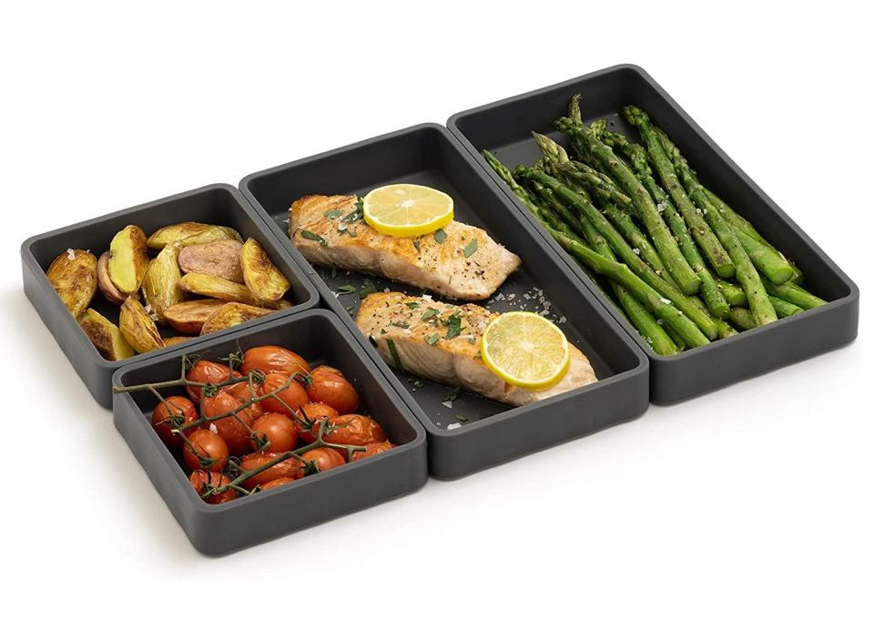 Use these original sheet pan dividers the next time you cook. (Source: Amazon)