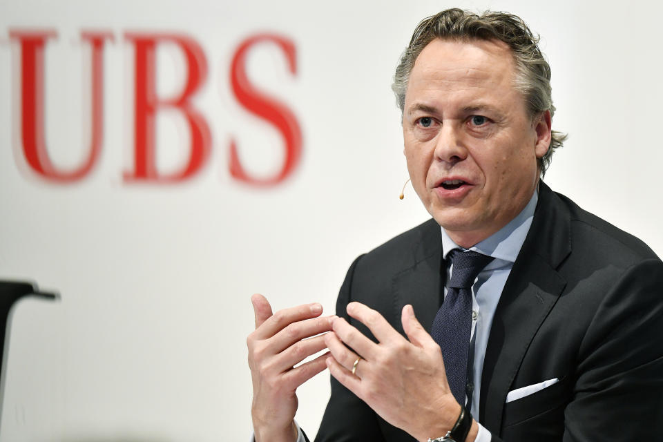 Ralph Hamers, CEO of Swiss Bank UBS. Photo: Walter Bieri/Keystone via AP