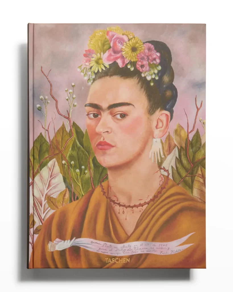 Credit: <a href="https://go.skimresources.com?id=76112X1604401&xs=1&url=https%3A%2F%2Fwww.neimanmarcus.com%2Fp%2Ftaschen-frida-kahlo-paintings-special-edition-xxl-book-prod244360037&xcust=sweldon" rel="noopener" target="_blank" data-ylk="slk:Neiman Marcus;elm:context_link;itc:0;sec:content-canvas" class="link ">Neiman Marcus</a>