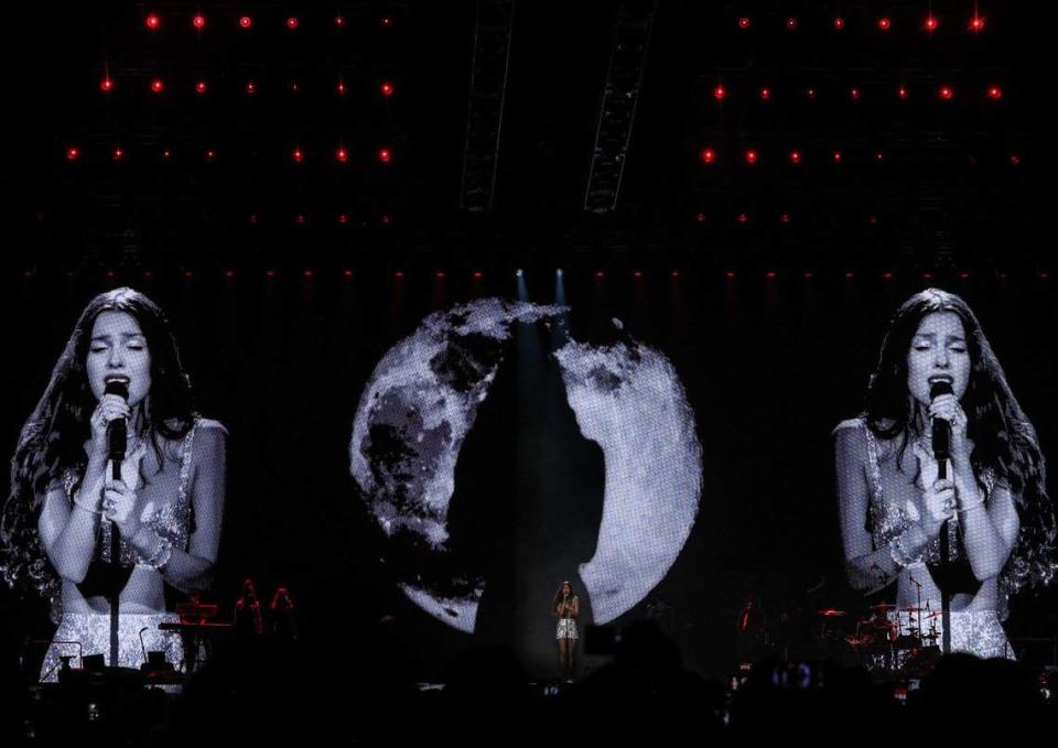 Olivia Rodrigo performs during her Guts world tour at Spectrum Center in Charlotte, NC on Friday, March 8, 2024.