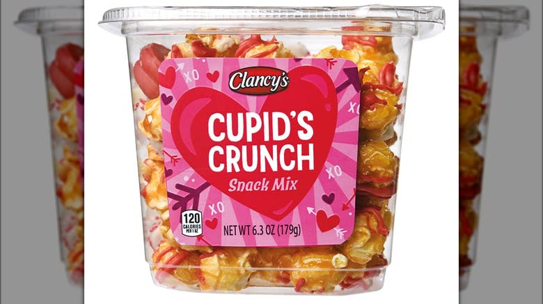 Container of Clancy's Cupid's Crunch Snack Mix
