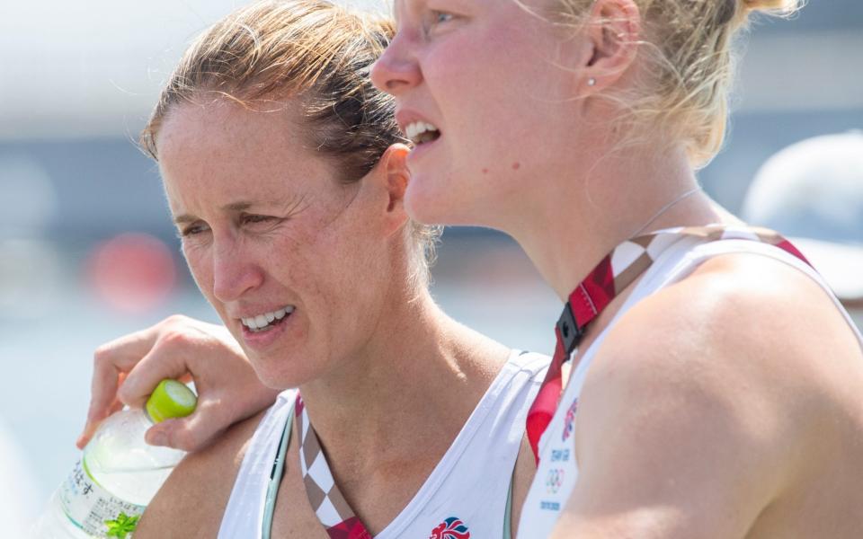 Helen Glover and Polly Swann reflect on their efforts in Tokyo -  Paul Grover