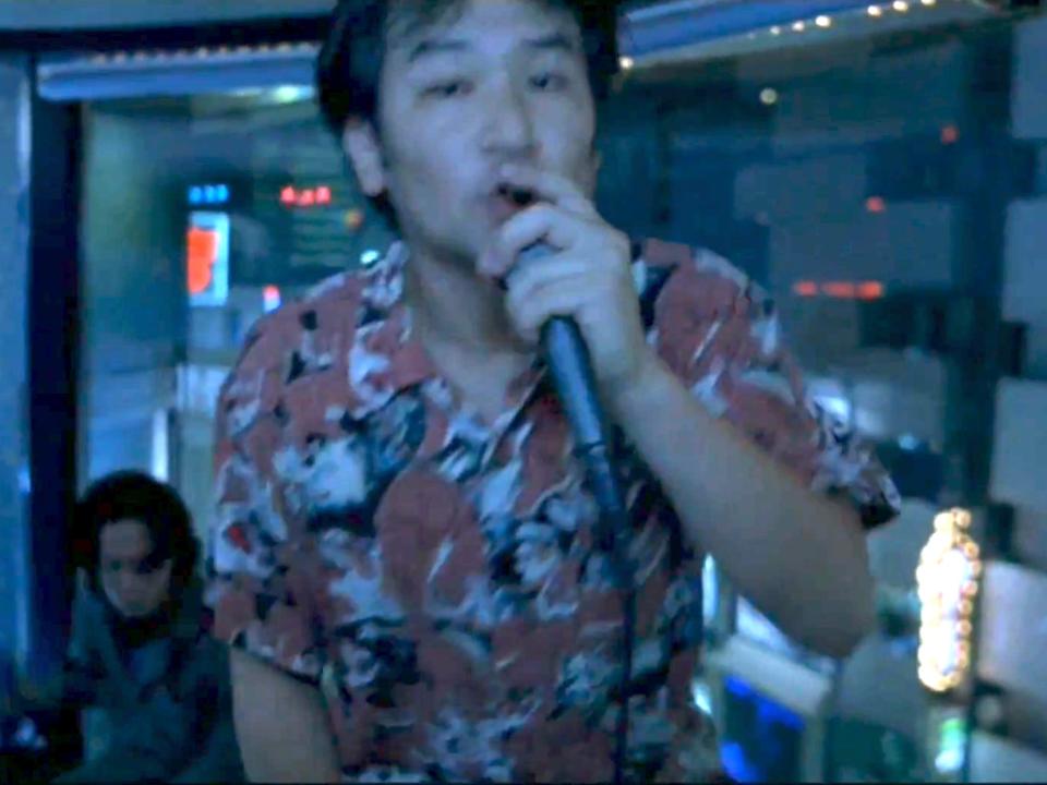 Fumihiro Hayashi sings karaoke in "Lost in Translation."