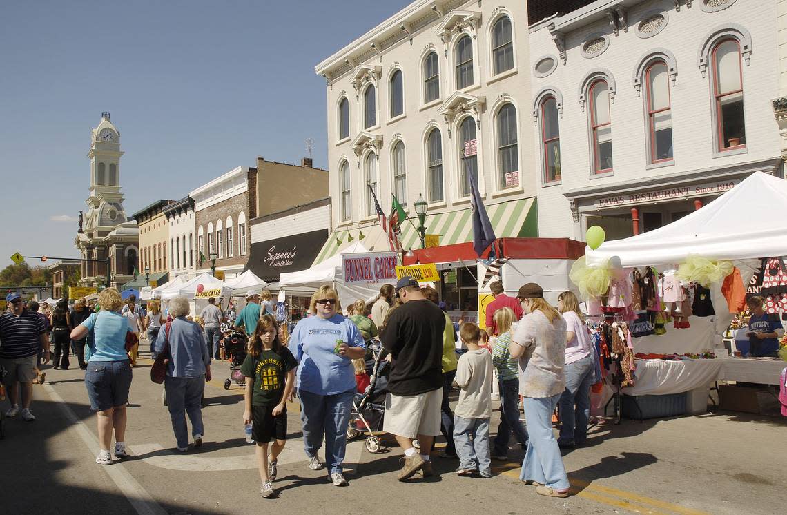 Georgetown’s West Main Street was packed with pedestrians and vendors during the 2008 Festival of the Horse. This year it’s Sept. 9 to 11.