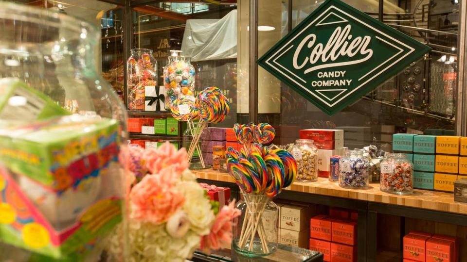 Feel the joy of stocking up on classic and old-fashioned candy at Collier Candy Company. Courtesy of Collier Candy Company