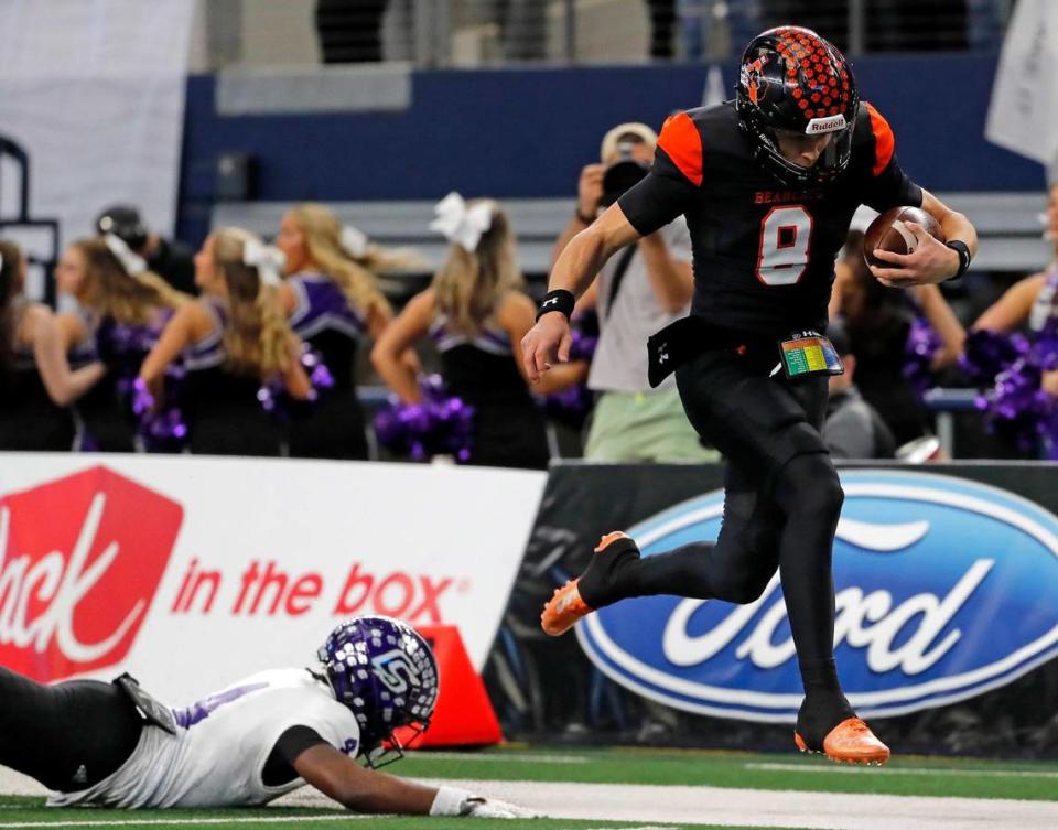 Aledo quarterback and TCU commit Hauss Hejny enters his senior season. (Star-Telegram Bob Booth)