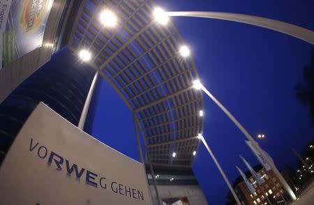 General view of the headquarters of German power supplier RWE in the German town of Essen April 22, 2015. REUTERS/Ina Fassbender