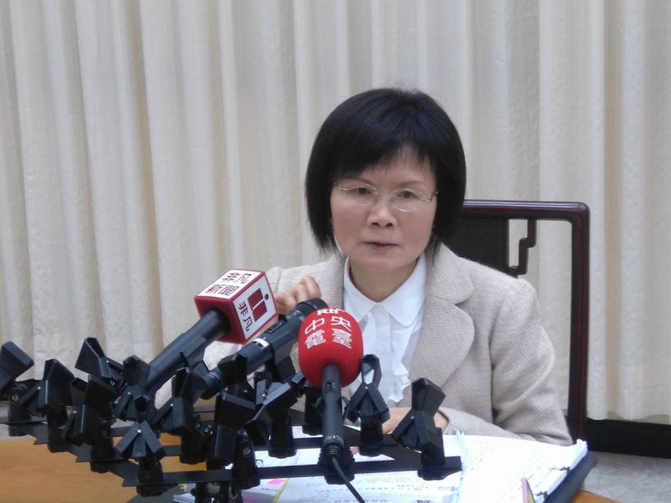 財政部統計處處長蔡美娜。（陳林幸虹 攝）