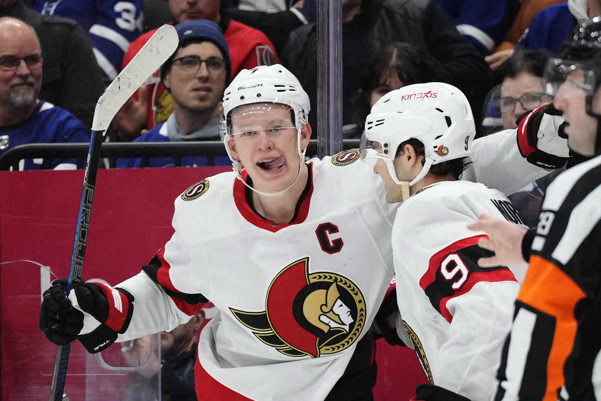 Drake Batherson scores twice, Senators rally to beat Maple Leafs 4-2