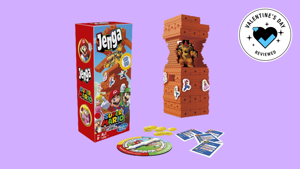 Cheap Valentine’s Day gifts under $25: Jenga Super Mario Edition