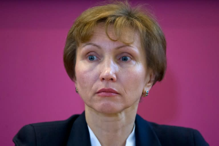 Marina Litvinenko, the widow of Alexander Litvinenko, takes part in a press conference in London on Janurary 21, 2016