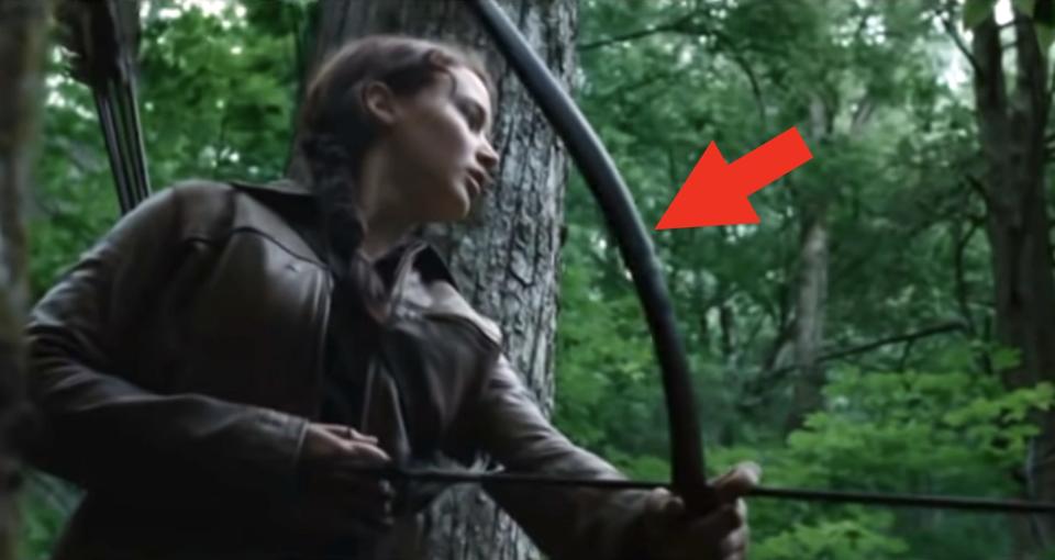 Katniss with the bow and arrow