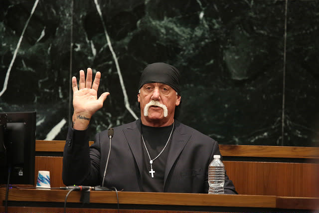 Hulk Hogan on the stand in ‘Nobody Speak: The Trials of the Free Press’ (Photo: Courtesy Sundance Institute)