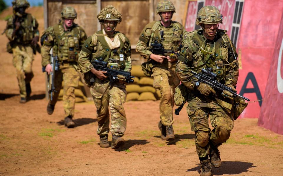 Coldstream Guards on exercise in the foothills of Mount Kenya - Anthony Upton