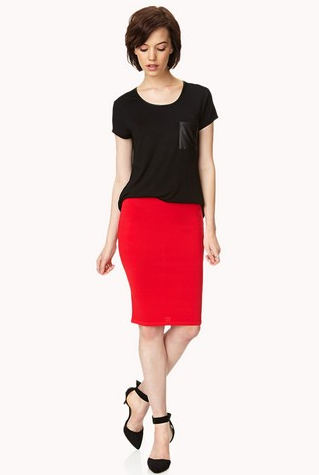 Versatile Red Skirt