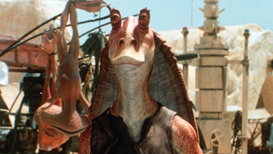 Ahmed Best provided the motion capture and voice for controversial 'Star Wars' character Jar Jar Binks. (Credit: Lucasfilm)
