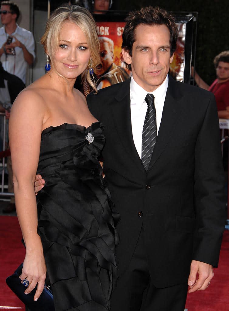 Tropic Thunder LA Premiere 2008 Christine Taylor Ben Stiller