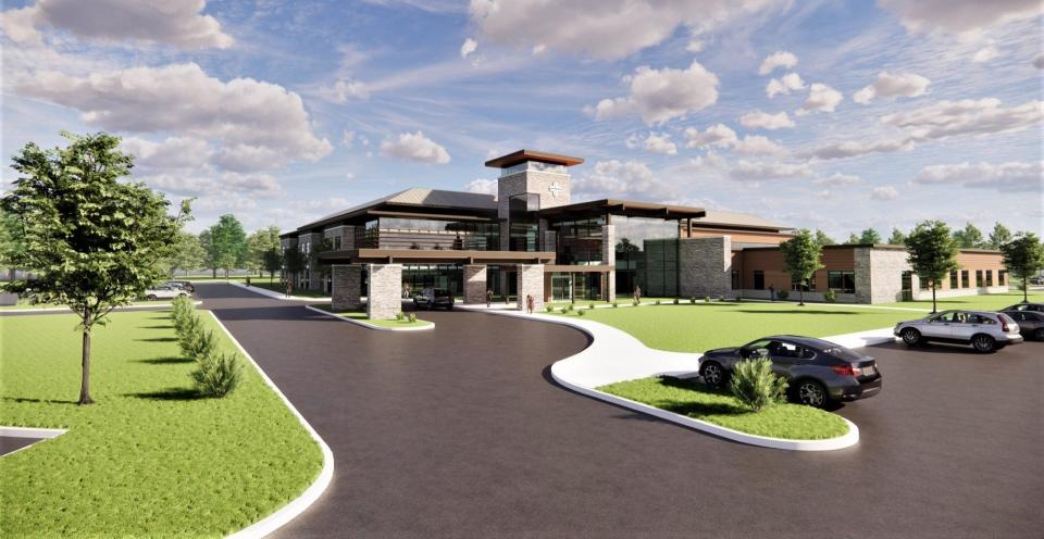 A rendering of the new $55 million Union Medical Center replacement facility.