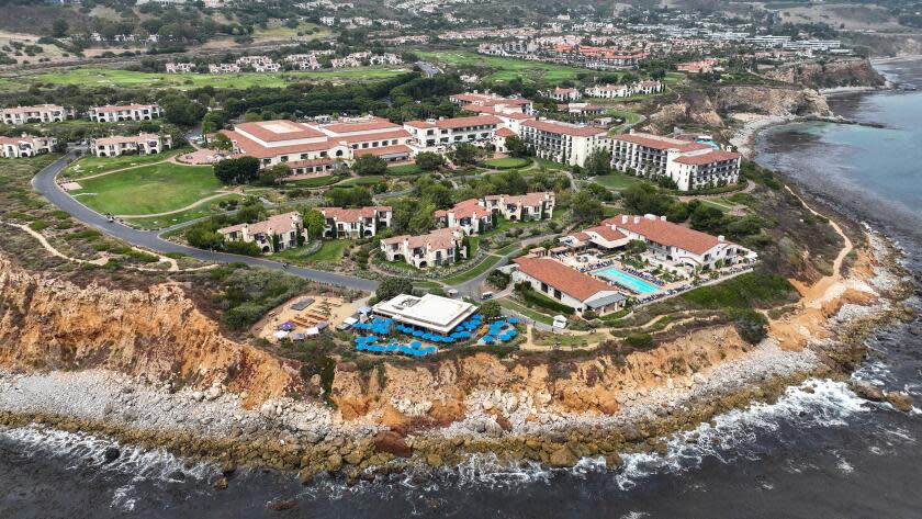 Rancho Palos Verdes, Monday, July 31, 2023 - An aerial view of the Terranea Resort. (Robert Gauthier/Los Angeles Times)