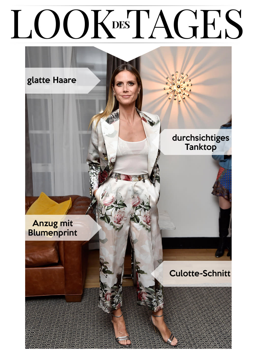 Heidi Klum putzte sich für die Modenschau des Labels Wolk Morais heraus. (Bild: Getty Images)