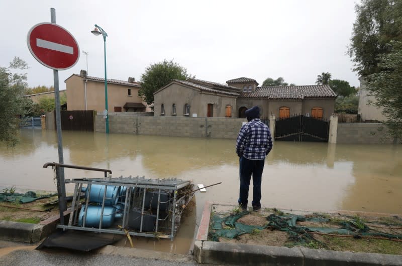 Southern part of France hit by heavy rain fall