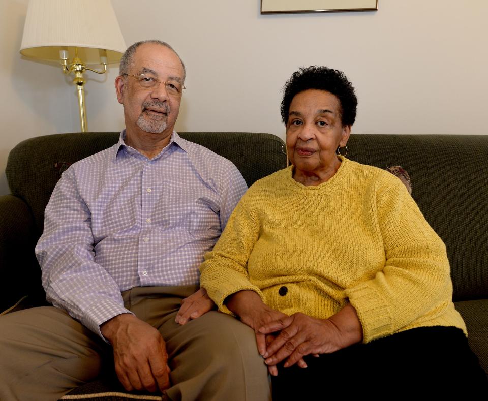 The Parents of Tracey Meares,  Robert and Carolyn Blackwell at their home Wednesday April 13, 2022. Their daughter Tracy is the subject of the documentary "No Tittle for Tracey," that will be playing this Saturday at the Hoogland Center for the Arts. [Thomas J. Turney/The State Journal-Register]