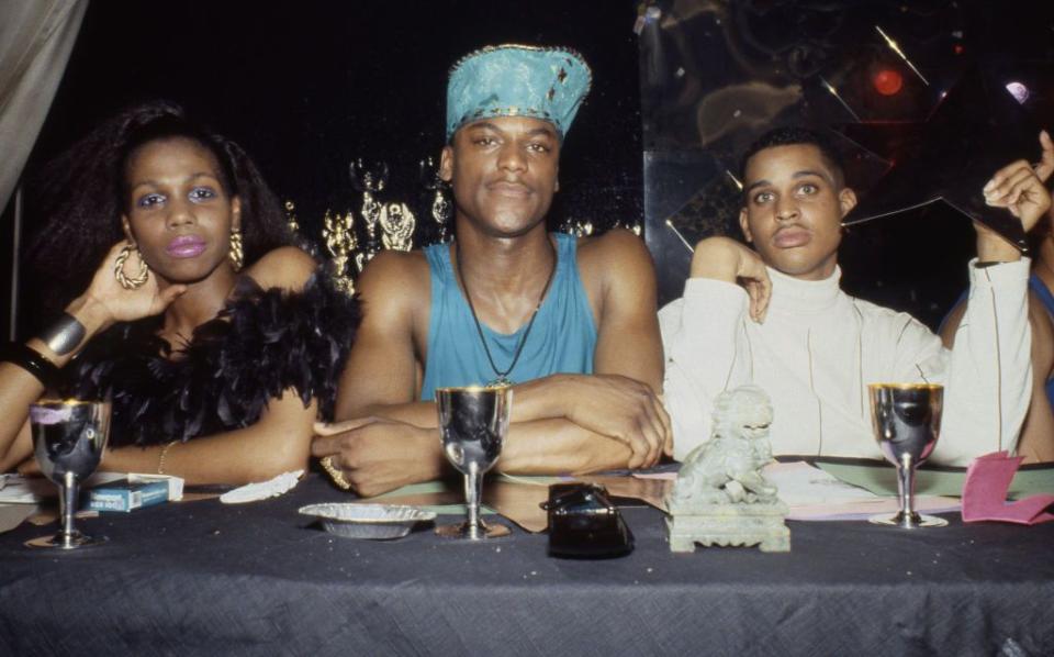 <p>Balls were the epicenter of BIPOC LGBTQ+ culture. Performances or walks were judged by a panel of judges like these photographed in '88. </p>