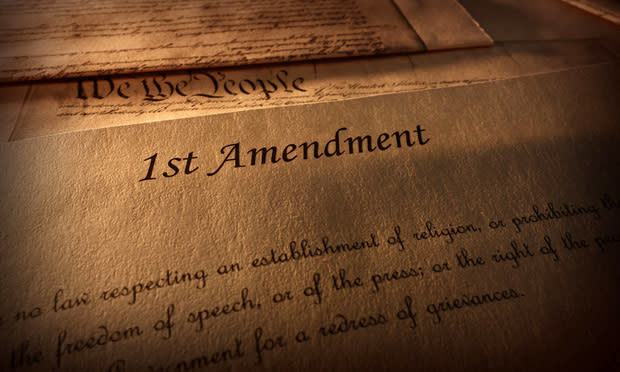 First Amendment of the U.S. Constitution/Credit: zimmytws/Shutterstock.com