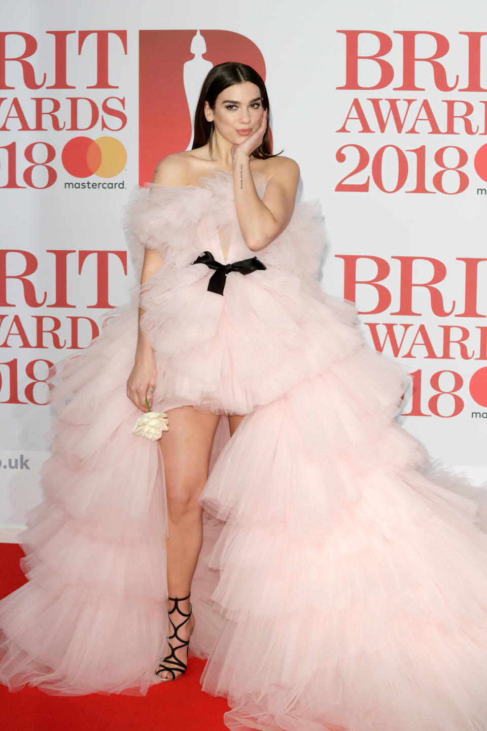 Lipa at the Brit Awards in London on Feb. 21, 2018.