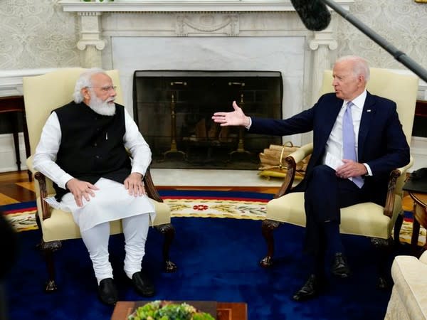 Prime Minister Narendra Modi with US President Joe Biden