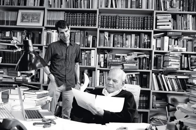 <p>Brigitte Lacombe</p> Hugh Eakin and Robert Silvers in 'The 50 Year Argument'