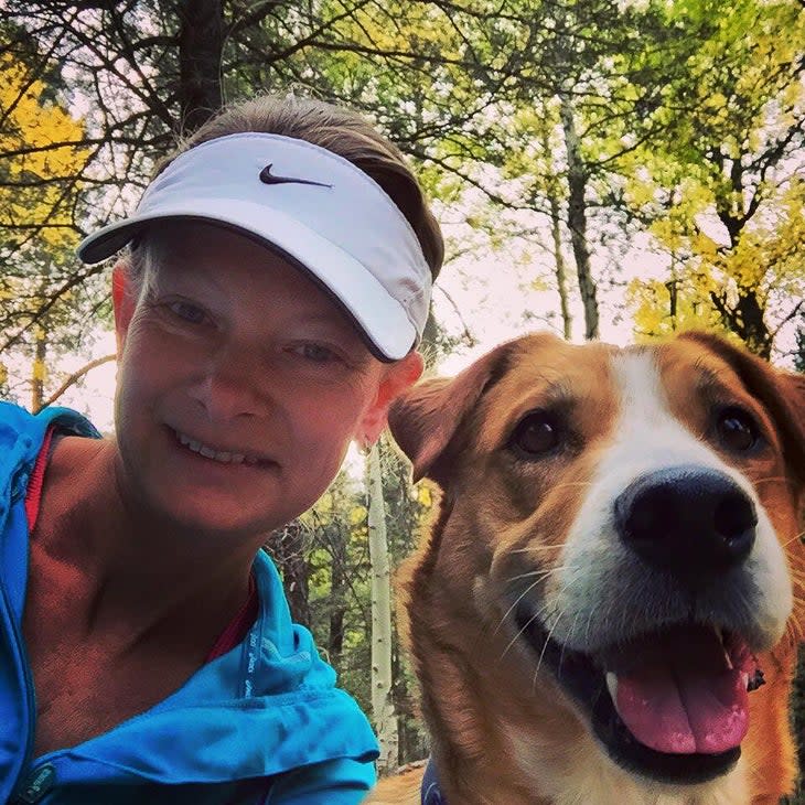 <span class="article__caption">The author and Marley enjoying the outdoors together.</span> (Photo: Courtesy Erin Strout)