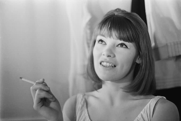 Glenda Jackson como Charlotte Corday en Marat/Sade, en 1966