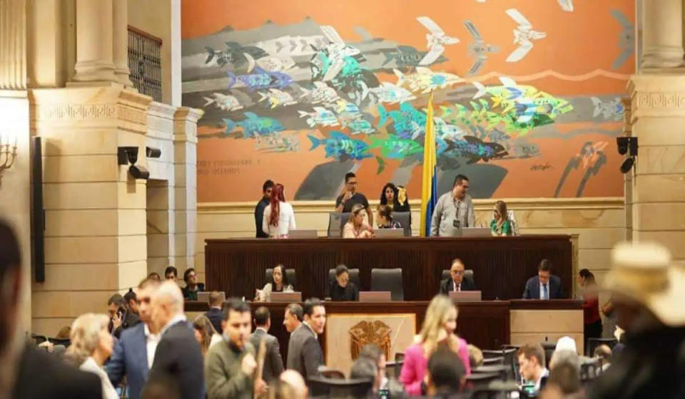 Plenaria de la Cámara de Representantes, en el salón elíptico con segundo debate de la reforma a la salud. Foto: Cámara de Representantes.