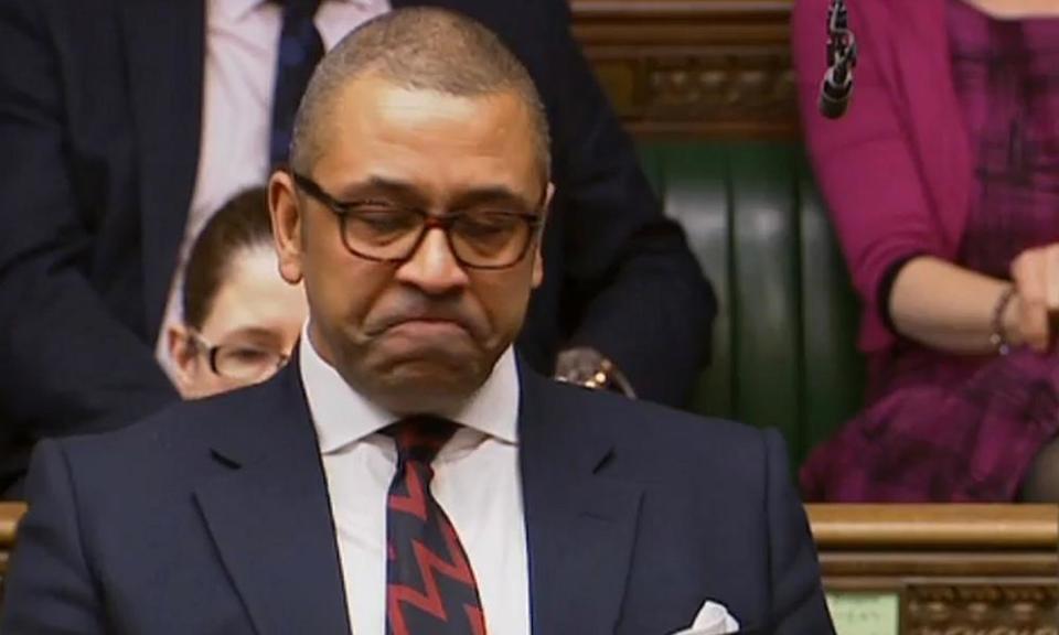 James Cleverly speaks in the Commons