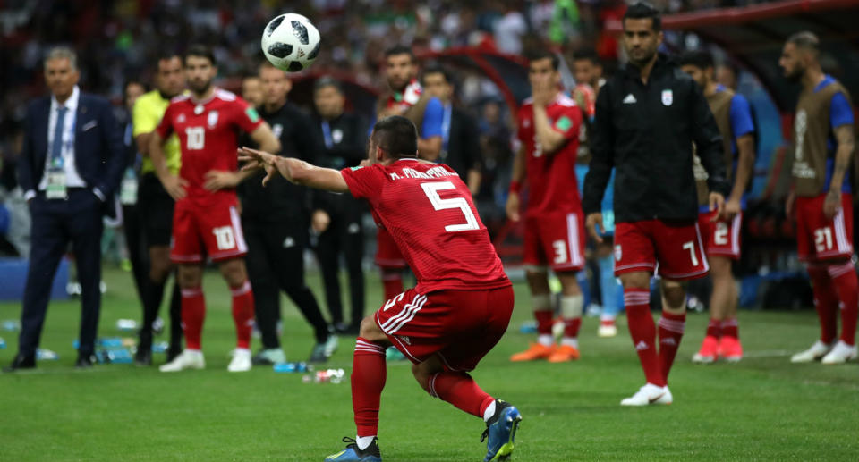 Der Einwurf von Milad Mohammadi war eines der Highlights der WM 2018.