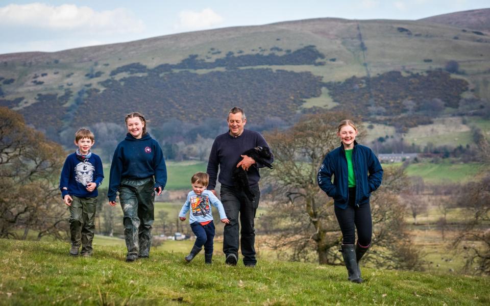 James Rebanks and his family - Chris Watt