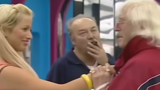 Chantelle Houghton met Jimmy Savile on Celebrity Big Brother. (YouTube screengrab)