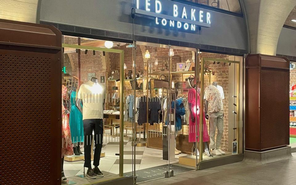 A Ted baker store at London Bridge pictured last month