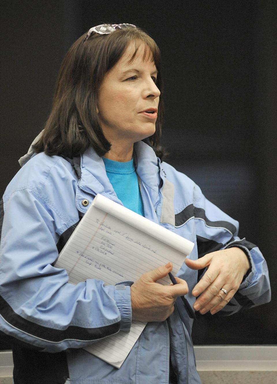 Sue Weber speaks during a January 2012 meeting of the Millcreek Government Study Commission elected in November 2011.