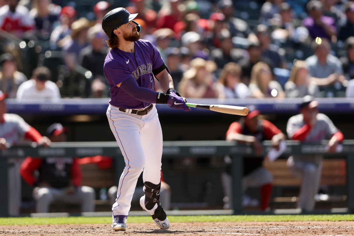 Brendan Rodgers has been a fantasy baseball force over the last month. (Photo by Matthew Stockman/Getty Images)