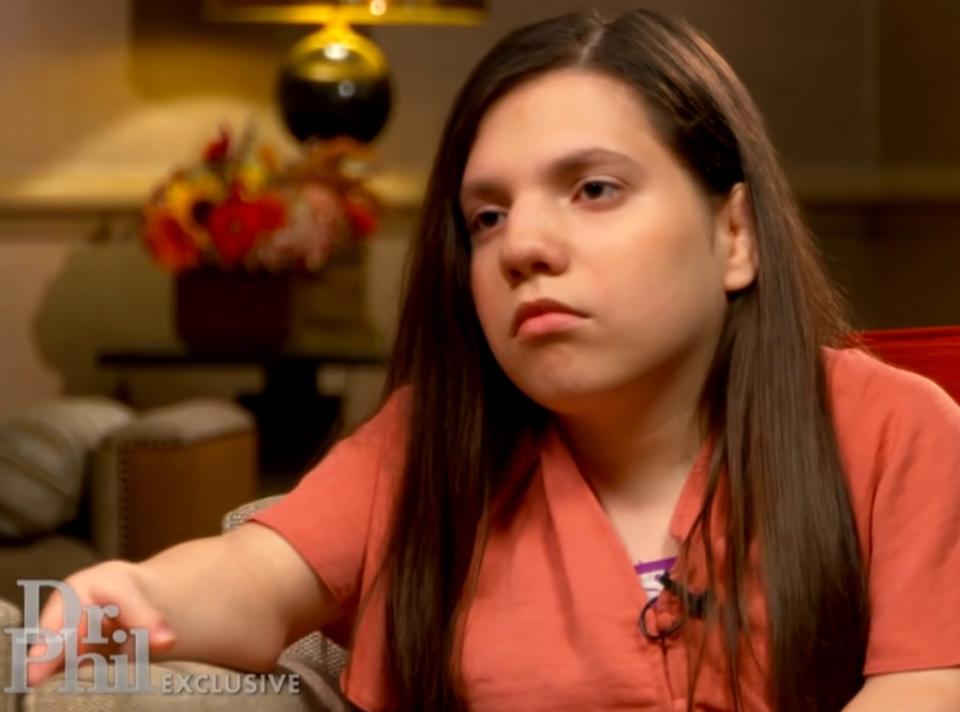 The Curious Case of Natalia Grace, Natalie on Dr. Phil screengrab