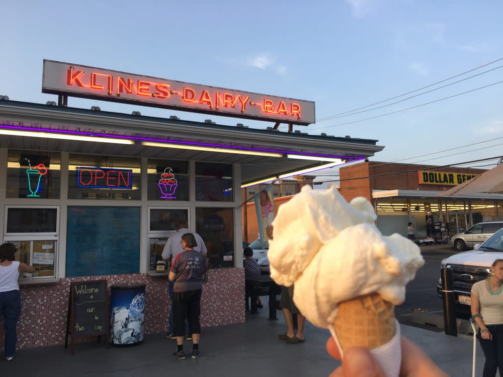 Kline's Dairy Bar in Harrisonburg, Staunton, and Waynesboro, PA