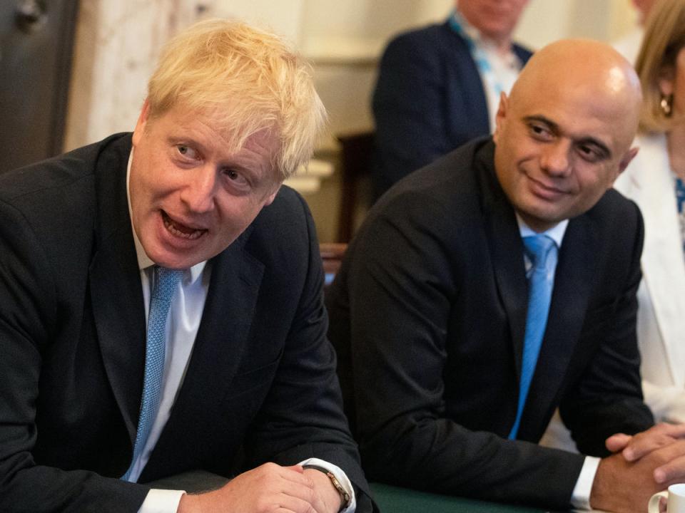 Sajid Javid resigned from the Boris Johnson government on the same day as Rishi Sunak (PA)