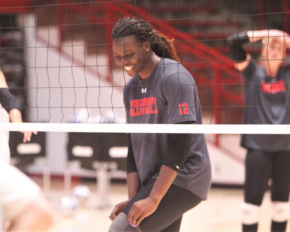 Temi Thomas-Ailara has enjoyed getting to know her new teammates after playing on the other side of the net for four years.