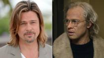 Als Benjamin Button durfte Brad Pitt seine Schauspielkünste in jeder Generation beweisen - unter anderem als alter Mann. Dafür benötigte es allerdings jede Menge Make-up. (Bild: Michael Buckner/Getty Images/Warner)