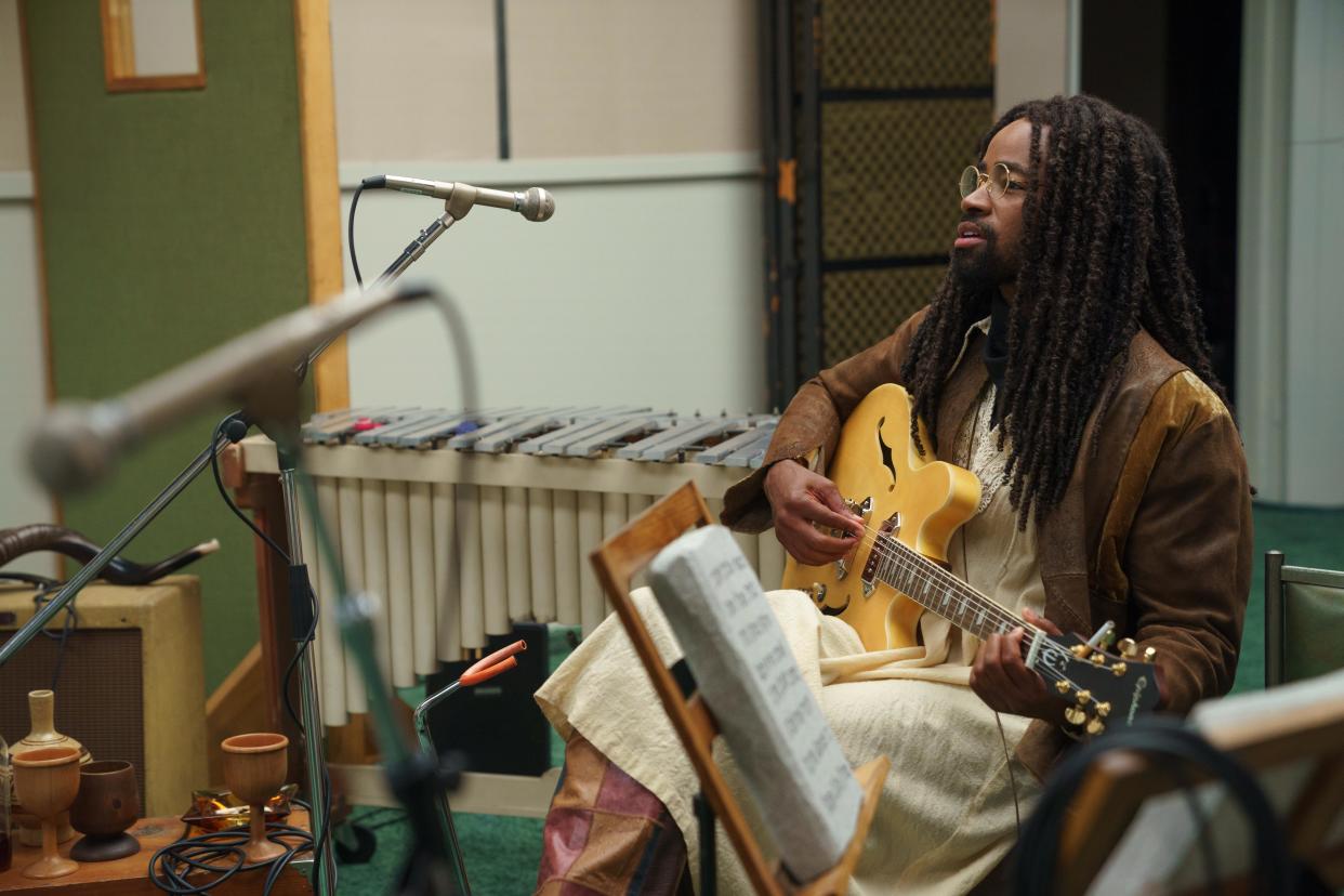 Jay Ellis as Jesus in History of the World, Part II. (Photo by: Patrick Wymore/Hulu)