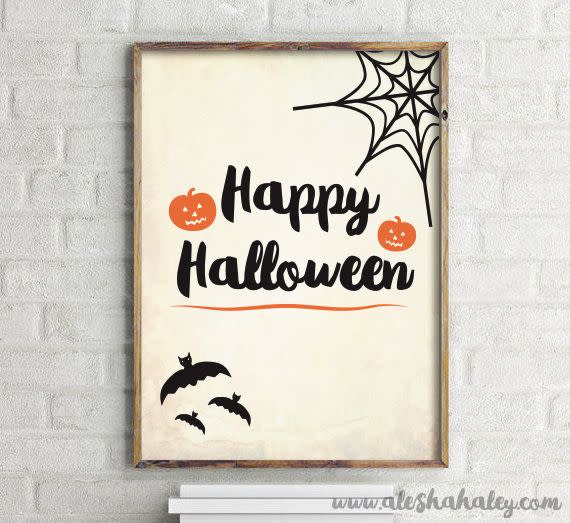 24) Printable Halloween Signs