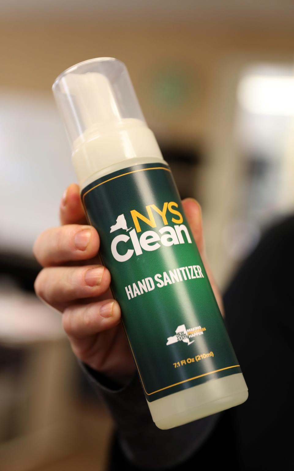 NYS Clean hand sanitizer was delivered from the state to the Hugh A. Doyle Senior Center in New Rochelle on March 11, 2020.